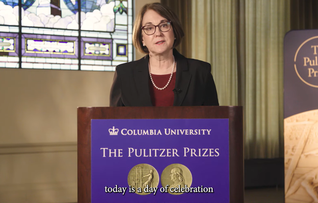 Credito: The Pulitzer Prizes, Youtube channel.